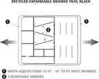 Officemate Expandable Drawer Organizer Tray, Adjustable 10.3"–16" Width - Image 6