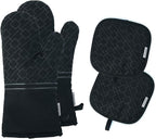 4Pcs Oven Mitts and Pot Holders Set, 572F Heat Resistant Oven Glove, Soft by Tormays