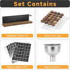 Wooden Lid Magnetic Spice Rack - Image 2