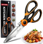 Acelone Kitchen Shears, Premium Heavy Duty Shears Ultra Sharp Stainless Steel by Acelone