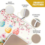 Giwawa Easter Bunny Dish Drying Mat, Spring Rabbits Eggs Hunt Dish Drainer Mats - Image 4