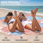 HIHOHO Beach Blanket Waterproof Sandproof Extra Large Beach Mat 79" X - Image 4
