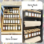 Aliggbent Spice Jars with Lable, Spice Containers Bottles, Glass Seasoning Jars - Image 5
