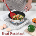 LIANYU 8-Piece Kitchen Utensils Set, Silicone Cooking Utensil Spatula Sets - Image 8