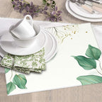 Watercolor Green Palm Leaves Dish Drying Mat 16x18 Inch, Microfiber Absorbent - Image 7