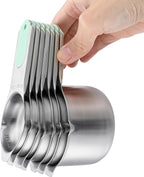 Spring Chef Magnetic Measuring Cups & Spoons Set, Strong N45 Magnets, Heavy - Image 9