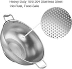 Tiawudi Large 6-Qt Colander, 18/8 Stainless Steel Mesh Strainer - Image 3