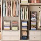 4-Tier Stackable Closet Organizers and Storage Shelves, Foldable Closet Shelf - Image 5