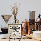 Coffee Bar Sign, Love is Brewing Farmhouse Tabletop Decor, Coffee and Tea Lover - Image 7