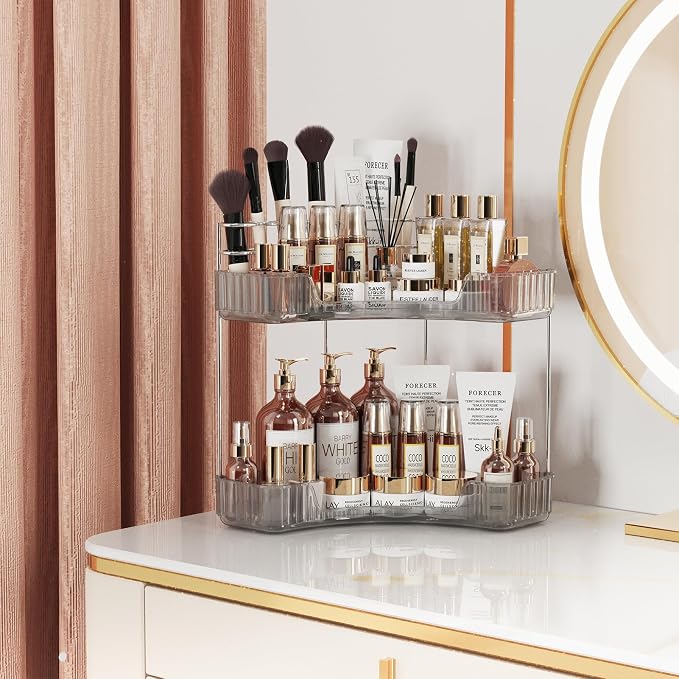 Asayuee 2-Tier Corner Bathroom Counter Organizer - Image 4