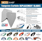 AccuSharp Knife Sharpener Blades, Tungsten Carbide Replacement Blades, 2 Pieces - Image 8