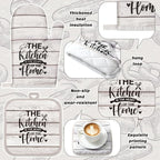 Fourluoo 10 Pcs Farmhouse Kitchen Decor and Accessories Set 4 Kitchen Towels 2 - Image 5