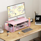 OPNICE Desk Organizers and Accessories, 2-Tier Computer Monitor Stand Riser - Image 5