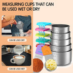 Magnetic Measuring Cups, 7 Stainless Steel Nesting Measuring Cup Set - Image 3