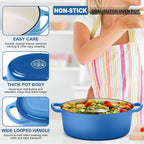 E-far 7QT Oval Dutch Oven Pot - Image 3
