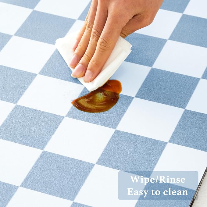 Checkered Dish Drying Mat for Kitchen Counter, Coffee Bar Station Accessories - Image 5