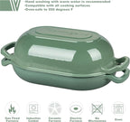VORRINGARD Enameled Cast Iron Sourdough Bread Oven, Dutch Oven, Loaf Cast Iron - Image 3