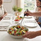 Cooking Utensil Set, Stainless Steel Kitchen Tools Include Solid & Slotted - Image 5