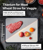 Titanium Cutting Board for Kitchen- Double Sided Cutting Board - Image 4