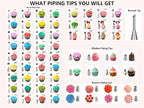Gawren-H&E 208 PCS Cake Decorating Kit, Baking Supplies - Image 8