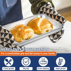 P&P CHEF 10.5 Inch Baking Cookie Sheet, Oven Pan Tray Stainless Steel Sheet Pan - Image 4
