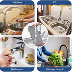 2 Pcs Silicone Faucet Handle Drip Catcher Tray, 2 in 1 Dish Soap Sponge Holder - Image 7