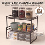 Set of 2 Cabinet Organizers 12.6''W 44 LBS Load Capacity Heavy Duty Kitchen - Image 5