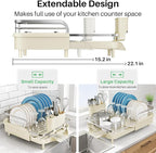 SNTD Dish Drying Rack, Expandable Dish Rack - Image 3