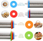Rolling Pin with Thickness Rings, Fulimax 17" Adjustable Stainless Steel - Image 3