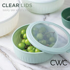 COOK WITH COLOR Prep Bowls with Lids- Wide and Deep Nesting Plastic Small - Image 6