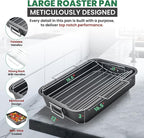 Large Roasting Pan With Rack 12” x 16” - Image 3