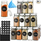 DkOvn 36pcs Glass Spice Jars, 4oz Empty Spice Jars by DkOvn