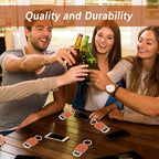 24 Pack Leather Bottle Opener, Bulk Bottle Opener Keychain, Blank PU Leather - Image 4