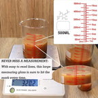 3 Piece High Borosilicate Glasss Liquid Measuring Cups, Includes 150ml - Image 6