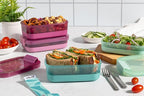 Ello 2-Pack Lunch Stack Plastic Food Storage Container Bento Box - Image 5