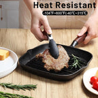 Hotec 7-Inch Mini Silicone Kitchen Tongs, Heat Resistant Non-Stick Small - Image 2