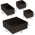 Posprica Woven Storage Baskets for Organizing, Small Baskets Cube Bin Container - Image 3