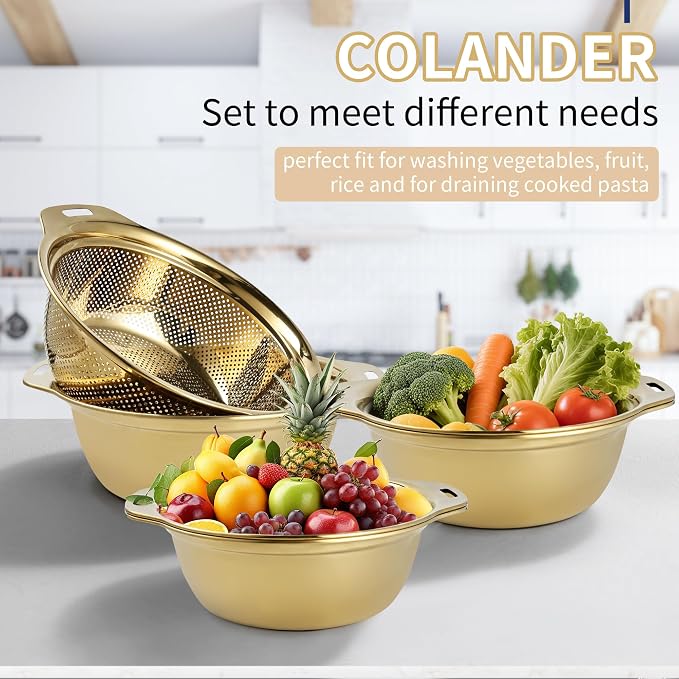 Colander 304 Stainless Steel 4-quart - Image 6