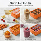 KitchFort Large Silicone Ice Cube Tray, Easy Release 2" Big Ice Cubes - Image 7