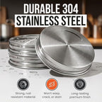 Mason Jar Shaker Lids Stainless Steel – Adjustable Spice & Seasoning Dispenser - Image 4