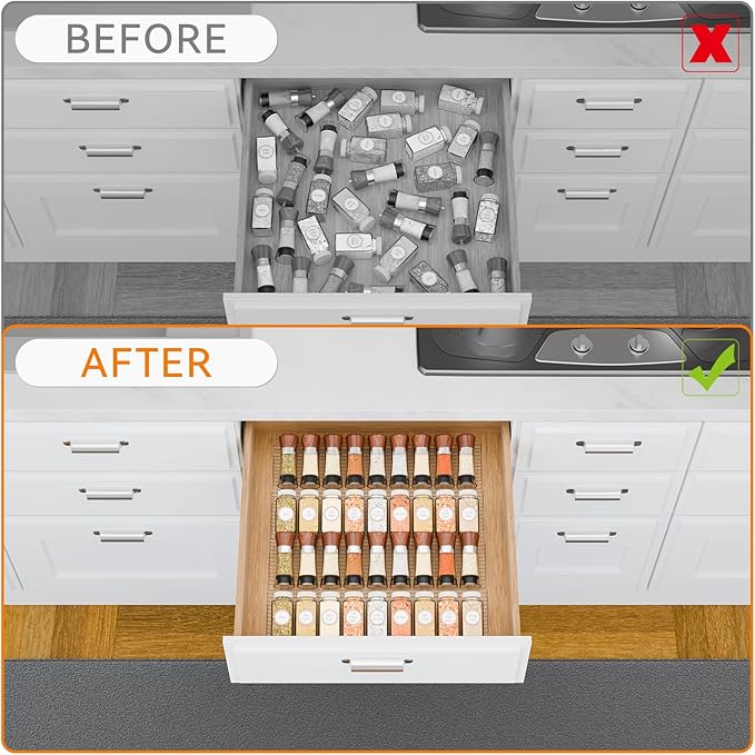 Yieach 4 Pack Adjustable Narrow Spice Rack - Image 6