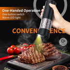 2Pack Electric Salt and Pepper Grinder Set USB Rechargeable - Image 2
