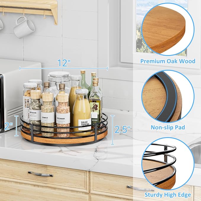 12" Lazy Susan Turntable Organizer - Image 5