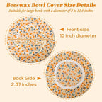 OHIYO Reusable Beeswax Bowl Covers, Elastic Cotton Cloth Sourdough Bread Cover - Image 9