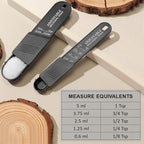 6 Pcs Adjustable Measuring Spoon Plastic Tablespoon and Teaspoon Set Baking - Image 3