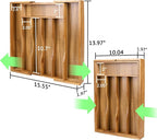 Expandable Acacia Kitchen Drawer Organizer - Image 2