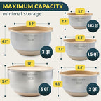 Baker's Signature Stainless Steel Mixing Bowls - Image 2