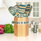 Totally Bamboo Baltique Mykonos Collection Kitchen Utensil Holder, Large - Image 2