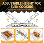 Roasting Rack for 9x13 Inch Pan, Adjustable Turkey Rack for Roasting Pan - Image 4