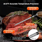Wireless Meat Thermometer with Smart Timer & APP Alerts, 800ft Bluetooth Grill - Image 5